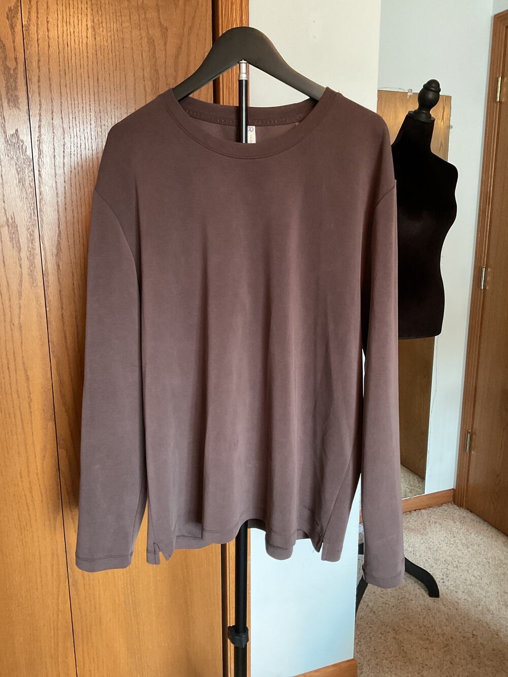 7 Diamonds REV Tee Dark Taupe Brown Mens XXL Embroidered Sleeve Athletic Shirt